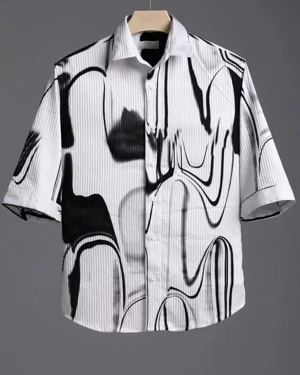 men's printed shirt